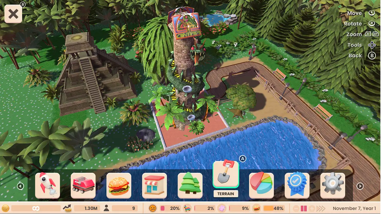 Nintendo Switch-Roller Coaster Tycoon Adventures Deluxe-gameplay 11