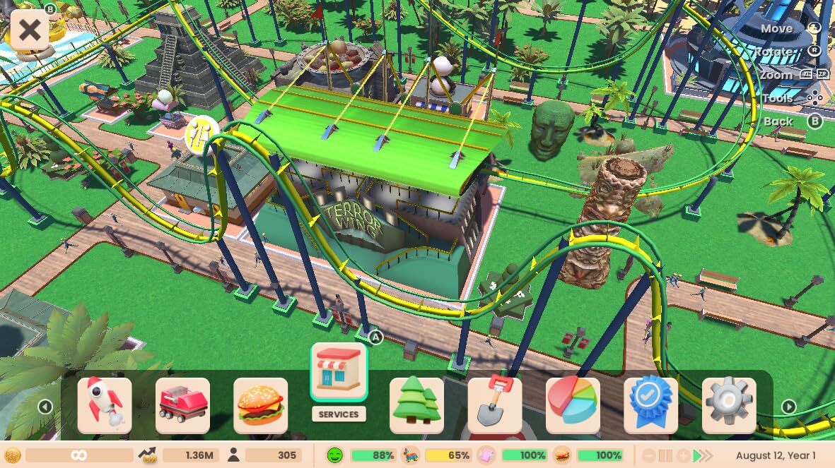 Nintendo Switch-Roller Coaster Tycoon Adventures Deluxe-gameplay 4 - Copy