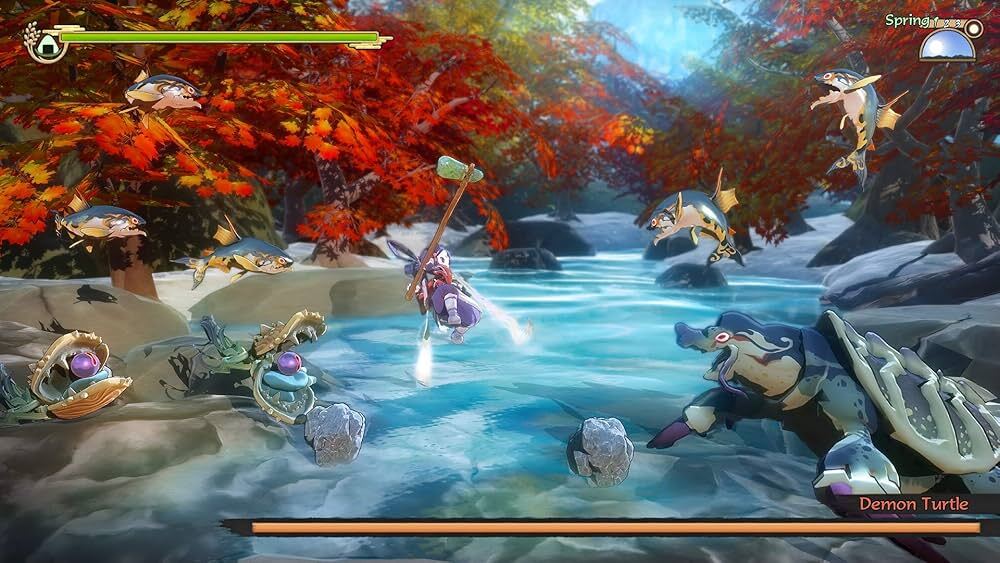 Nintendo Switch-Sakuna of Rice and Ruin-gameplay 2