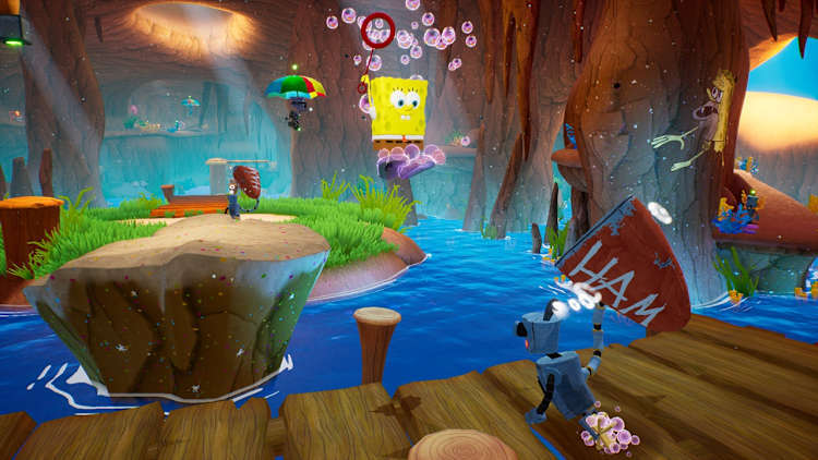 Nintendo Switch-SpongeBob SquarePants Battle for Bikini Bottom-gameplay 2