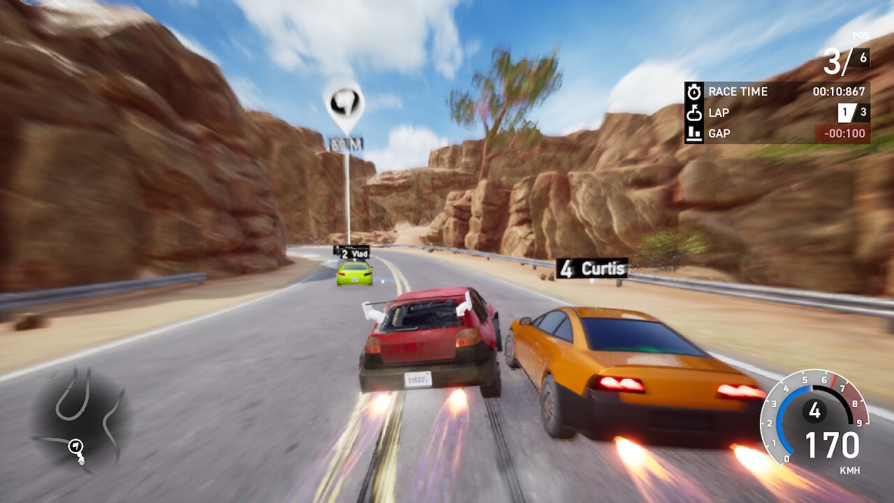 Nintendo Switch-Super Street Racer Bundle-gameplay 4