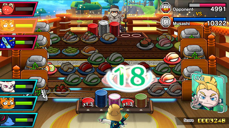 Nintendo Switch-Sushi Striker The Way of Sushido-gameplay 1