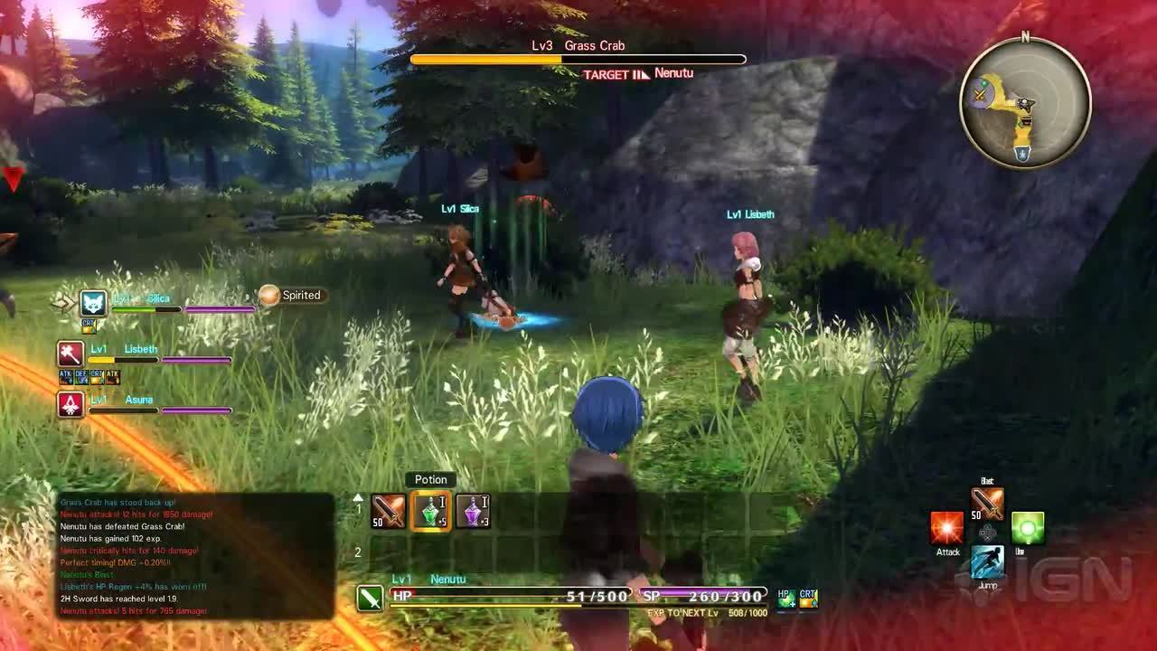 Nintendo Switch-Sword Art Online Hollow Realization Deluxe Edition-gameplay 5