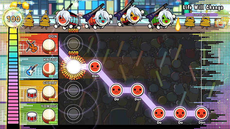 Nintendo Switch-Taiko no Tatsujin Rhythm Festival + Drum Set Collectors Set-gameplay 10