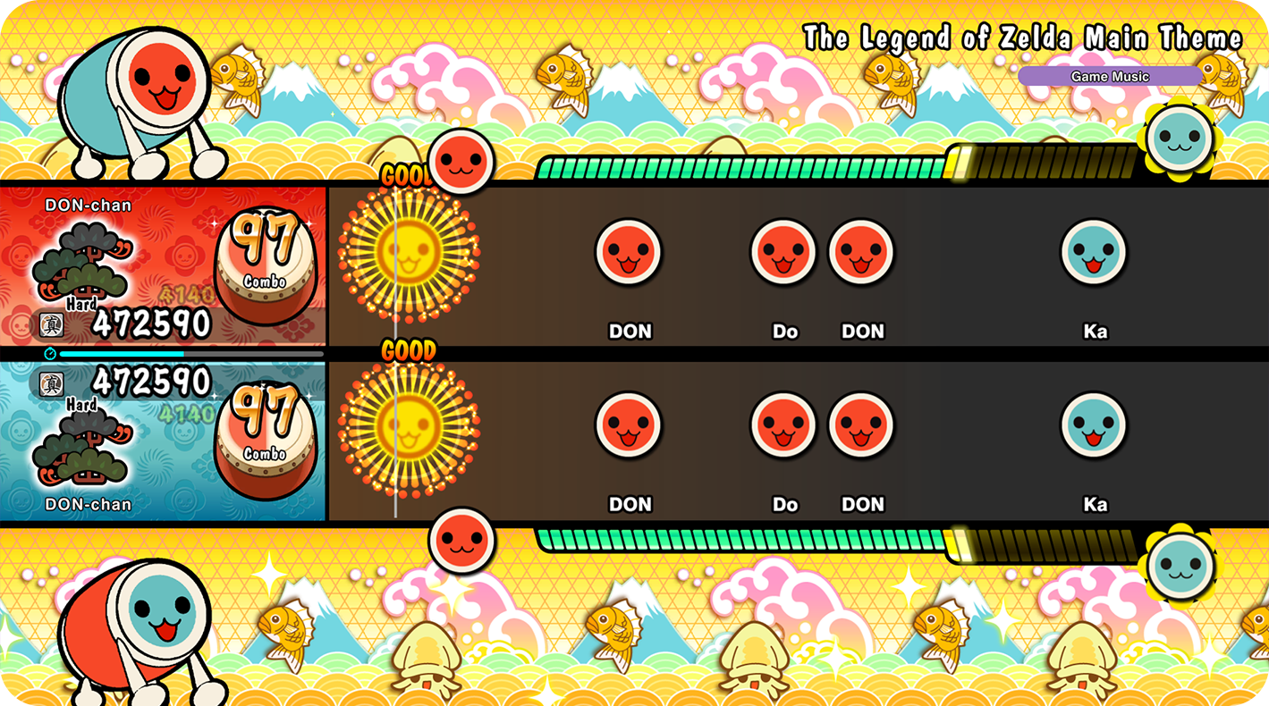 Nintendo Switch-Taiko no Tatsujin Rhythm Festival + Drum Set Collectors Set-gameplay 2