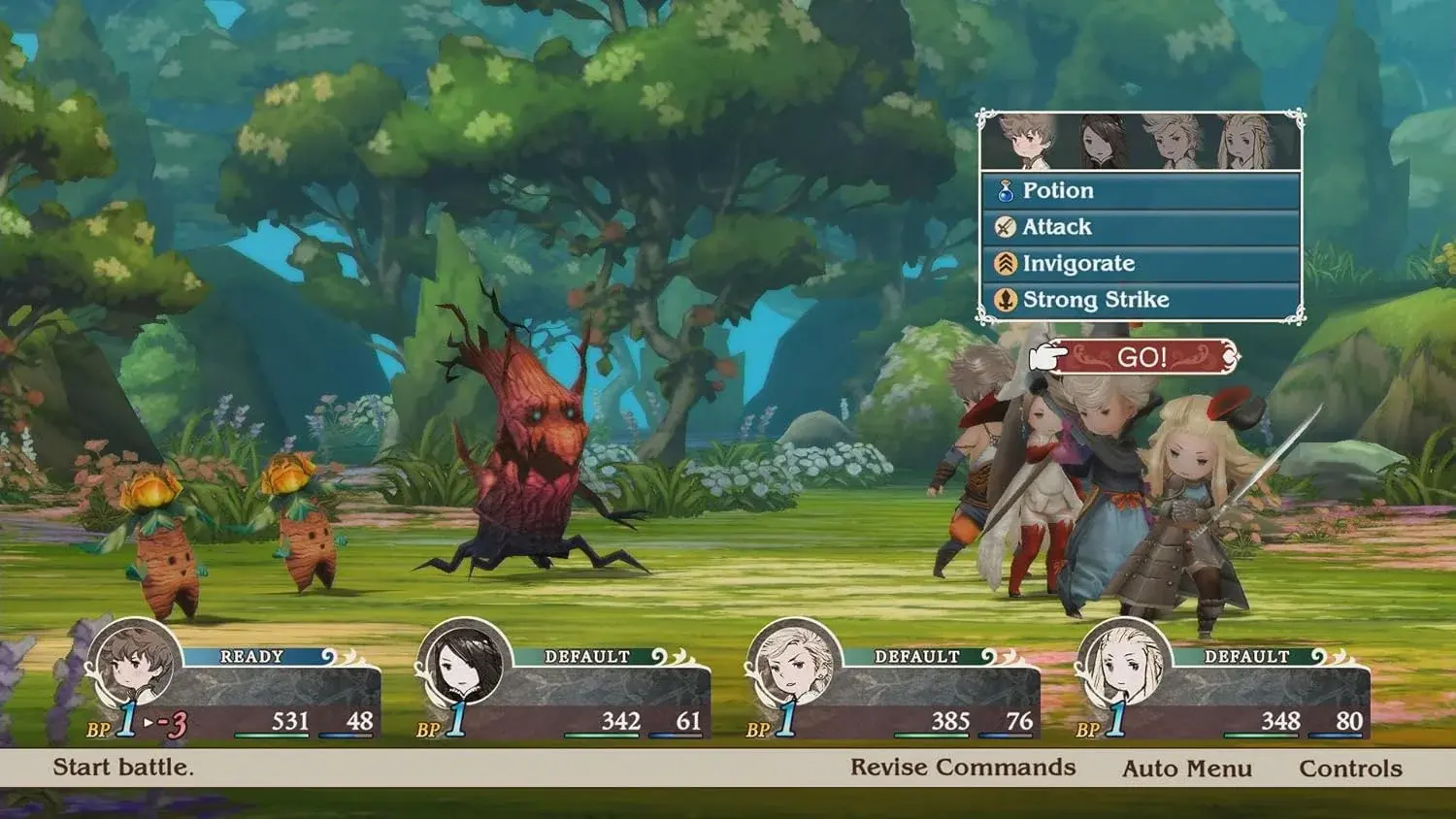 Nintendo Switch-Bravely Default 2-gameplay 10