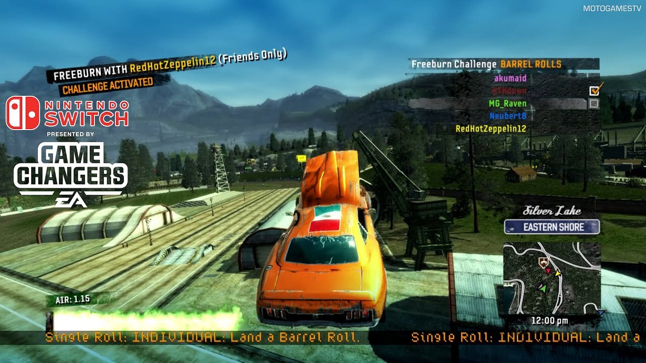 Nintendo Switch-Burnout Paradise-gameplay 1
