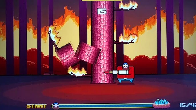 Nintendo Switch-Timberman VS-gameplay 1