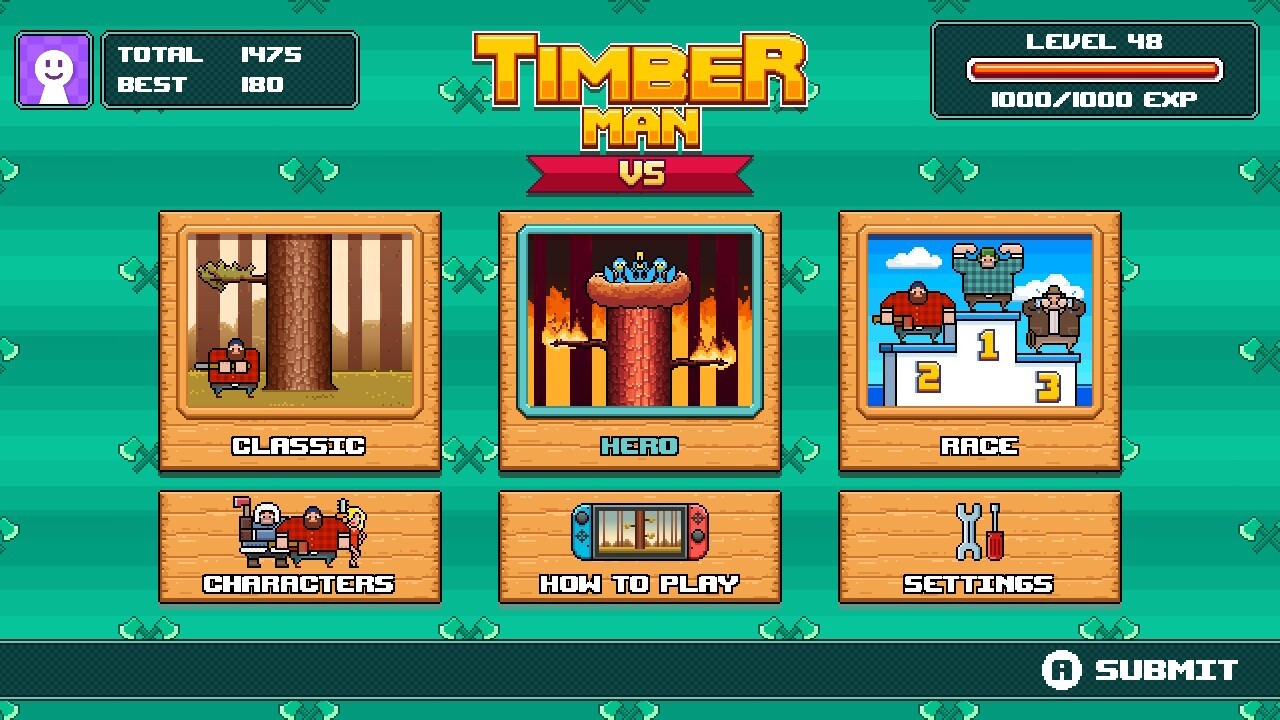 Nintendo Switch-Timberman VS-gameplay 6