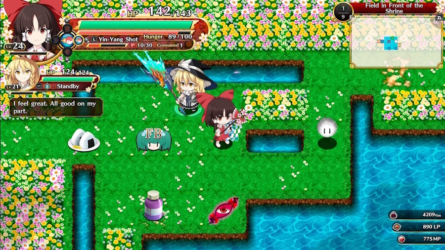Nintendo Switch-Touhou Genso Wandererer Foresight Standard Edition-gameplay 1
