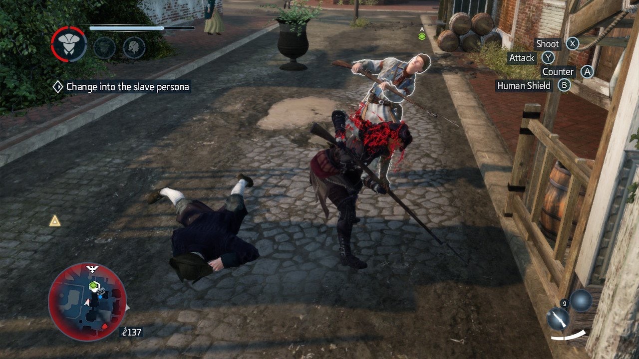 Nintendo Switch-Assassins Creed III Remastered-gameplay 4