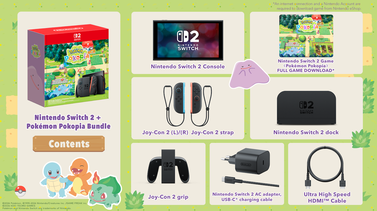 Nintendo Switch 2 Console Neon Edition Pokopia Bundle One Year SG Warranty SGPBN (1)