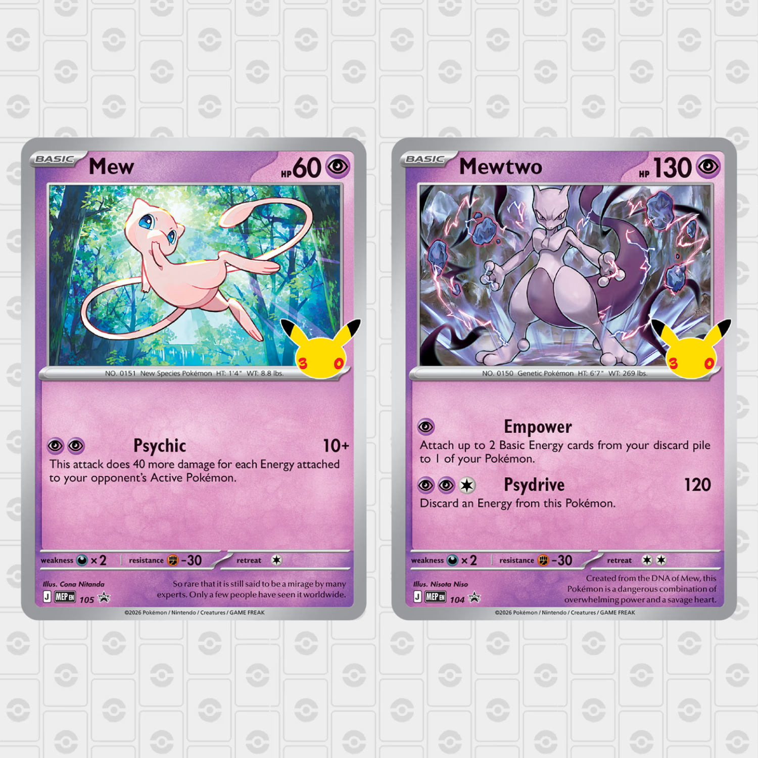 Pokemon TCG 30th Figure Collection Assortment (5)