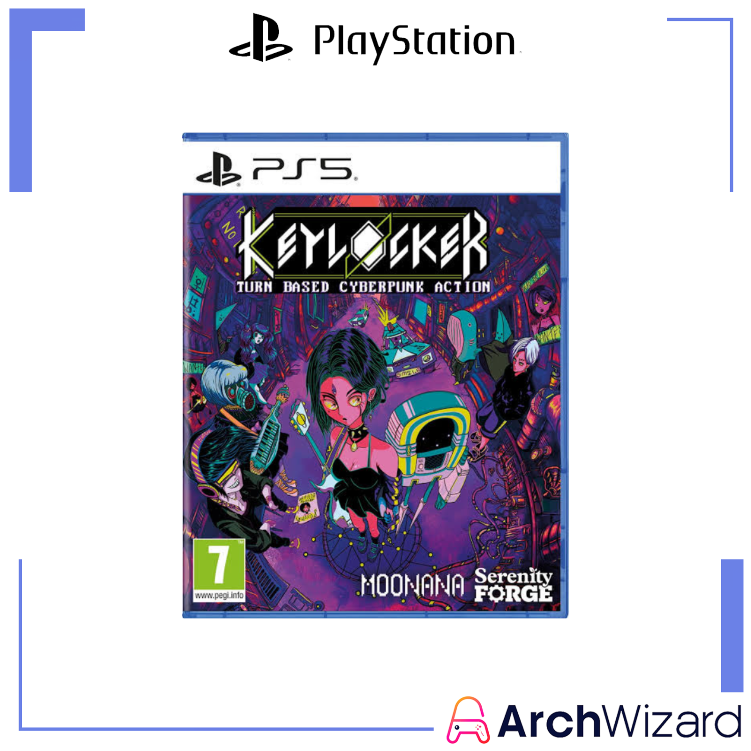 Keylocker Turn Based Cyberpunk Action (PS5 Game) (2)
