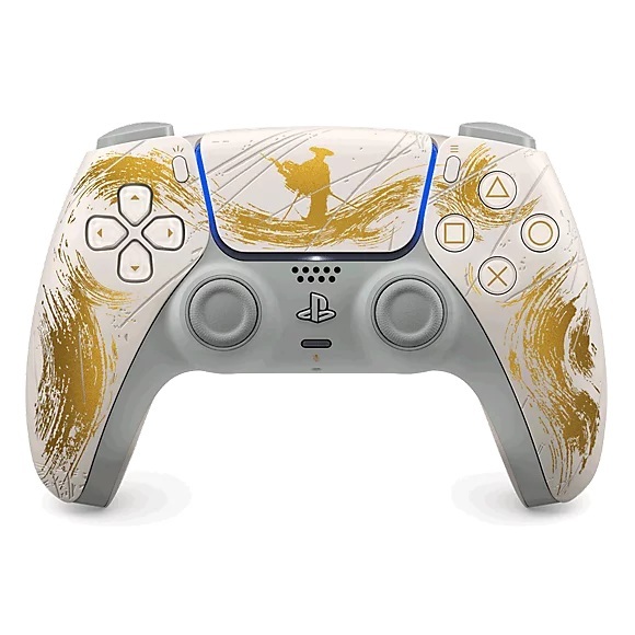 PS5 Dualsense Controller Ghost Of Yotei Gold Limited Edition Image 1