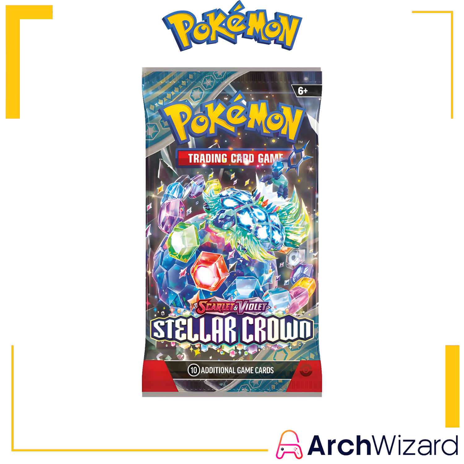 TCG Pokemon Trading Card Game Stellar Crown Booster Pack Scarlet & Violet SV07 (1)