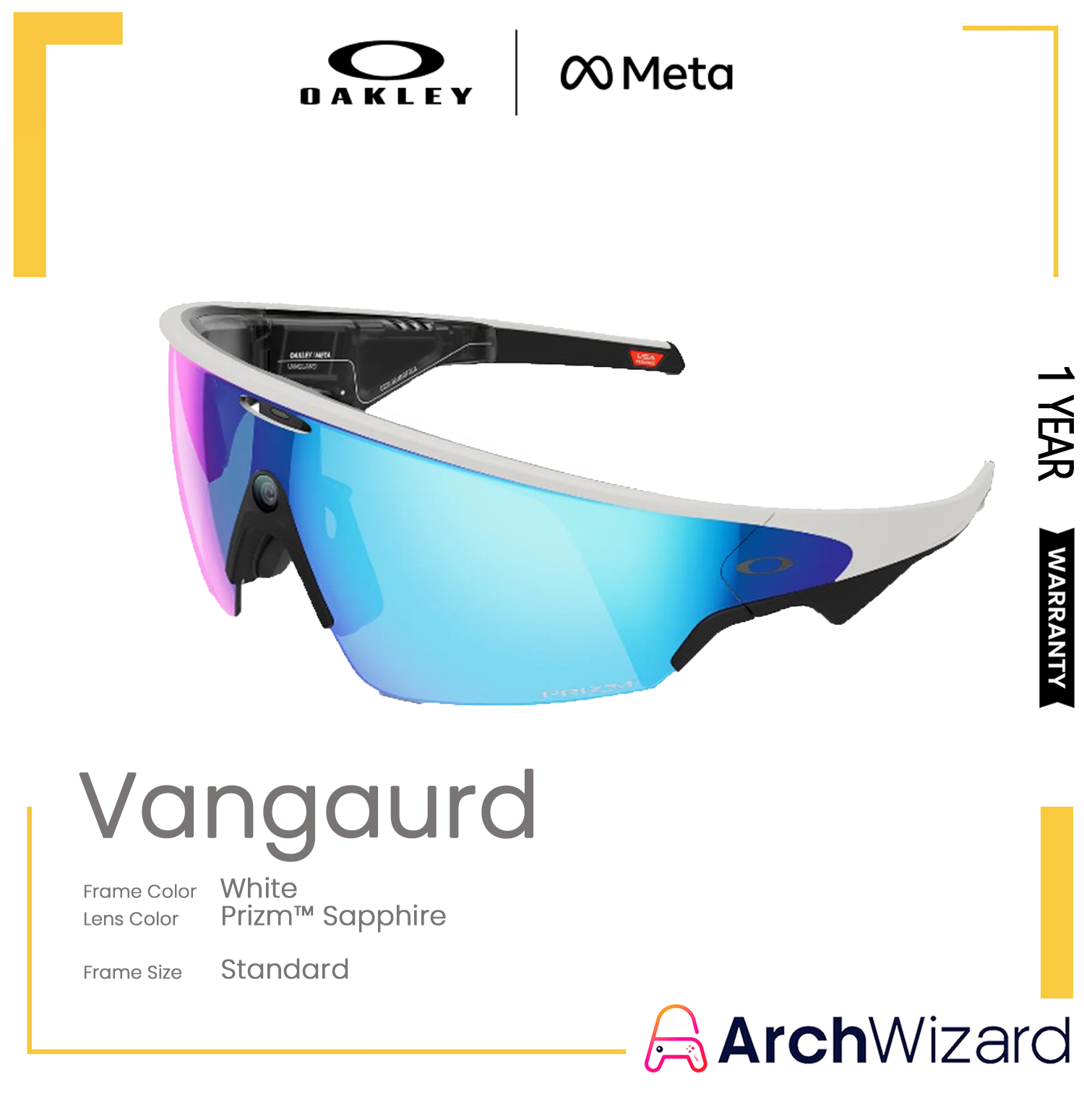 Meta Oakley Vangaurd Standard Black (Prizm Sapphire)