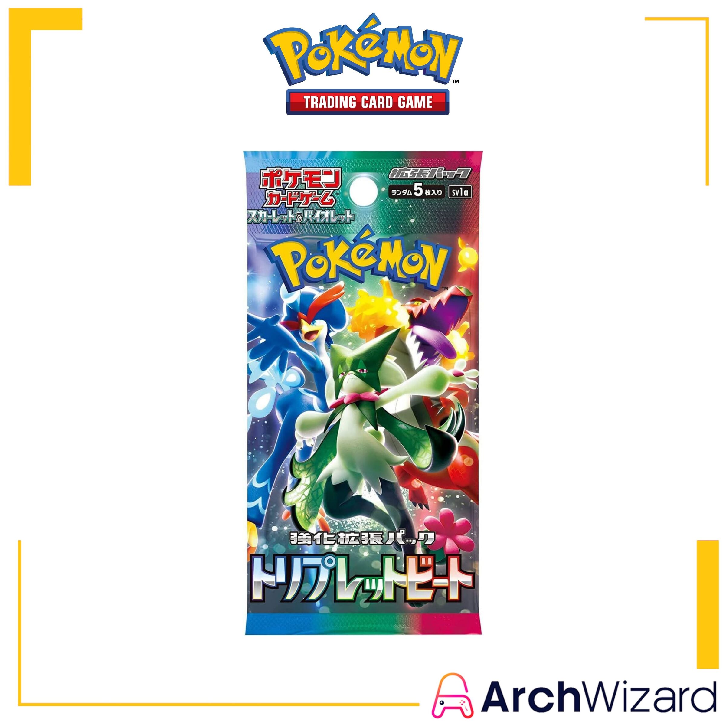 TCG Pokemon Trading Card Game Scarlet & Violet SV1A Triplet Beat Booster Pack JPNBN (30 p (1)