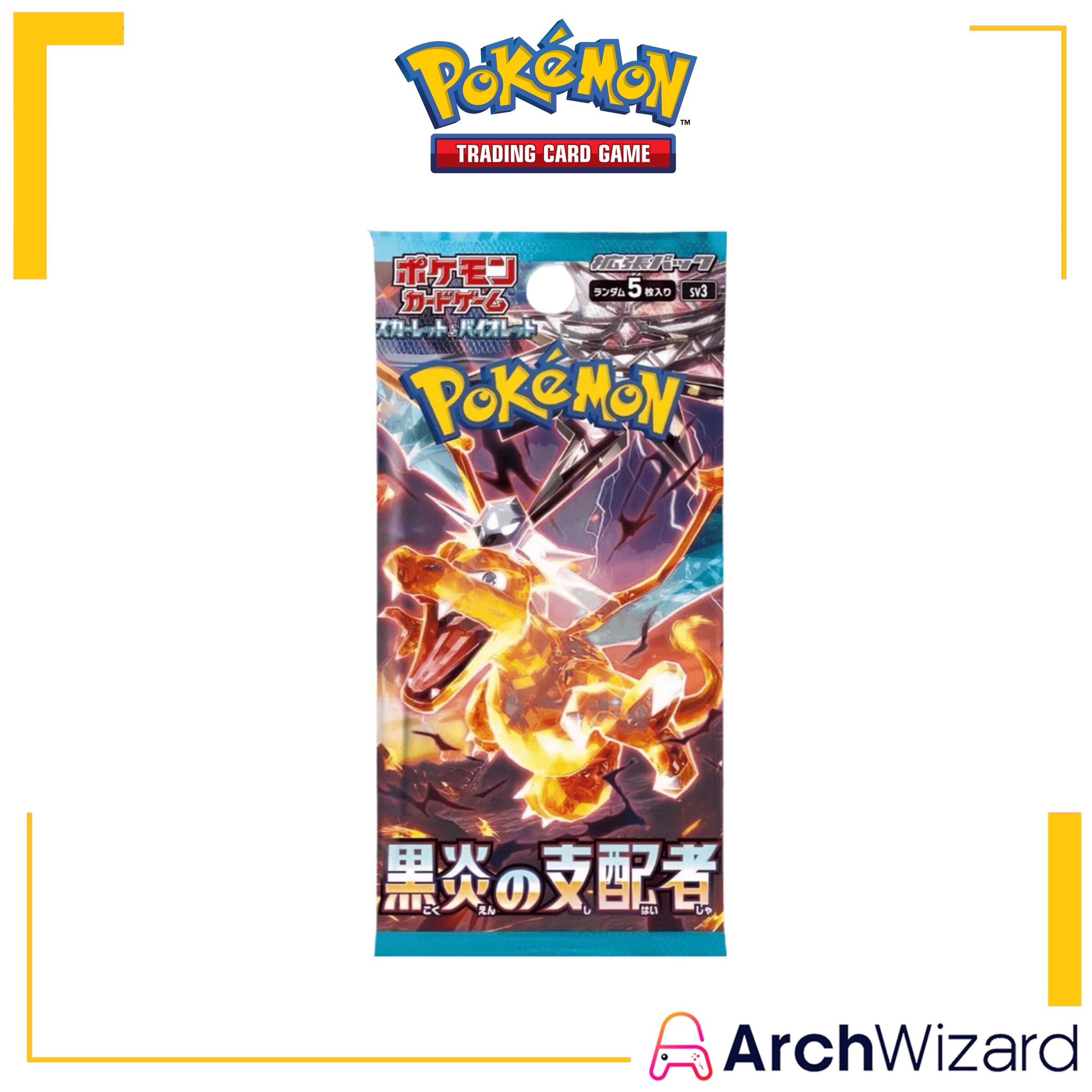 TCG Pokemon Trading Card Game Scarlet & Violet SV3 Black Flame Booster Pack JPNBN (30 packs (1)