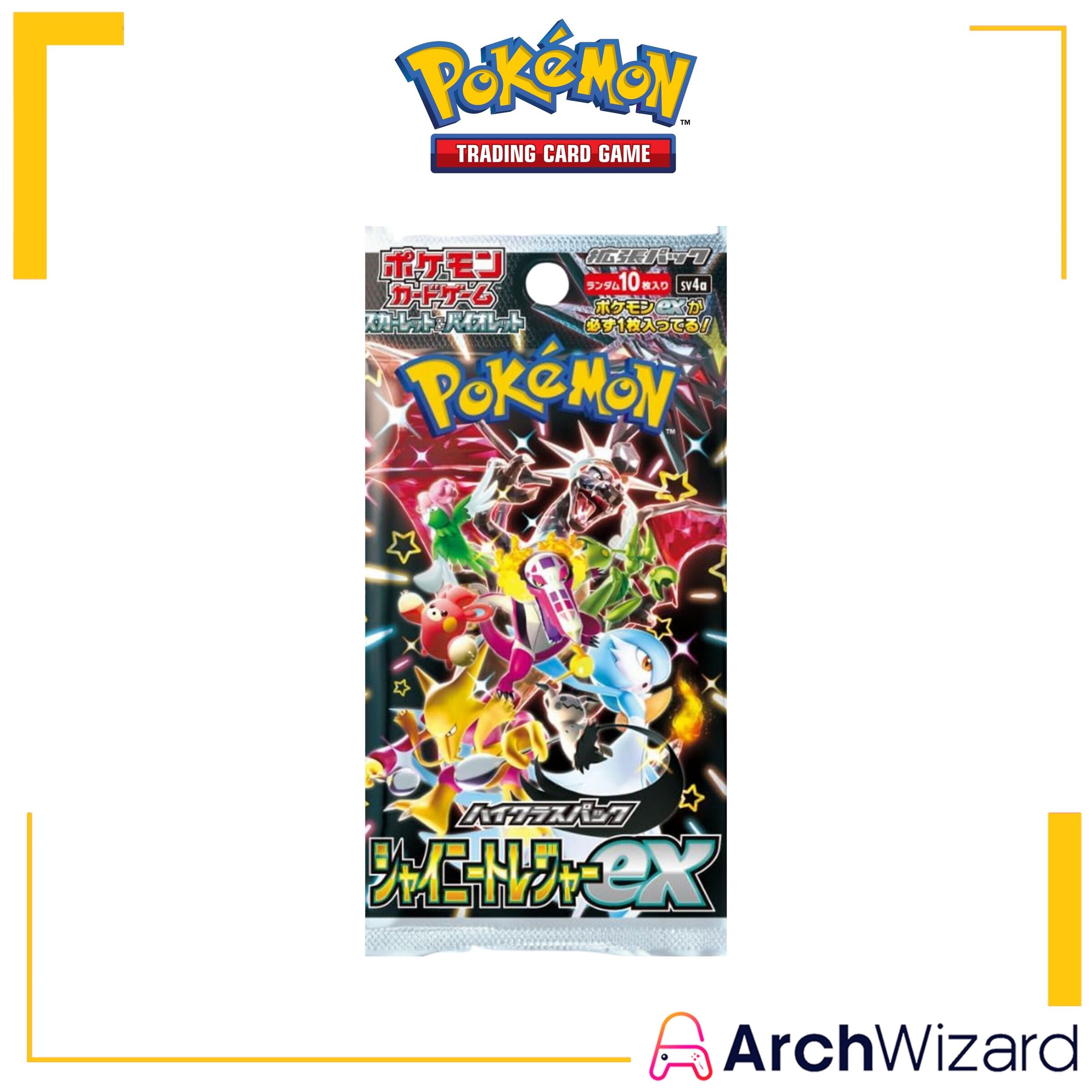 TCG Pokemon Trading Card Game Scarlet & Violet SV4A Shiny Treasure ex Booster Pack J (1)