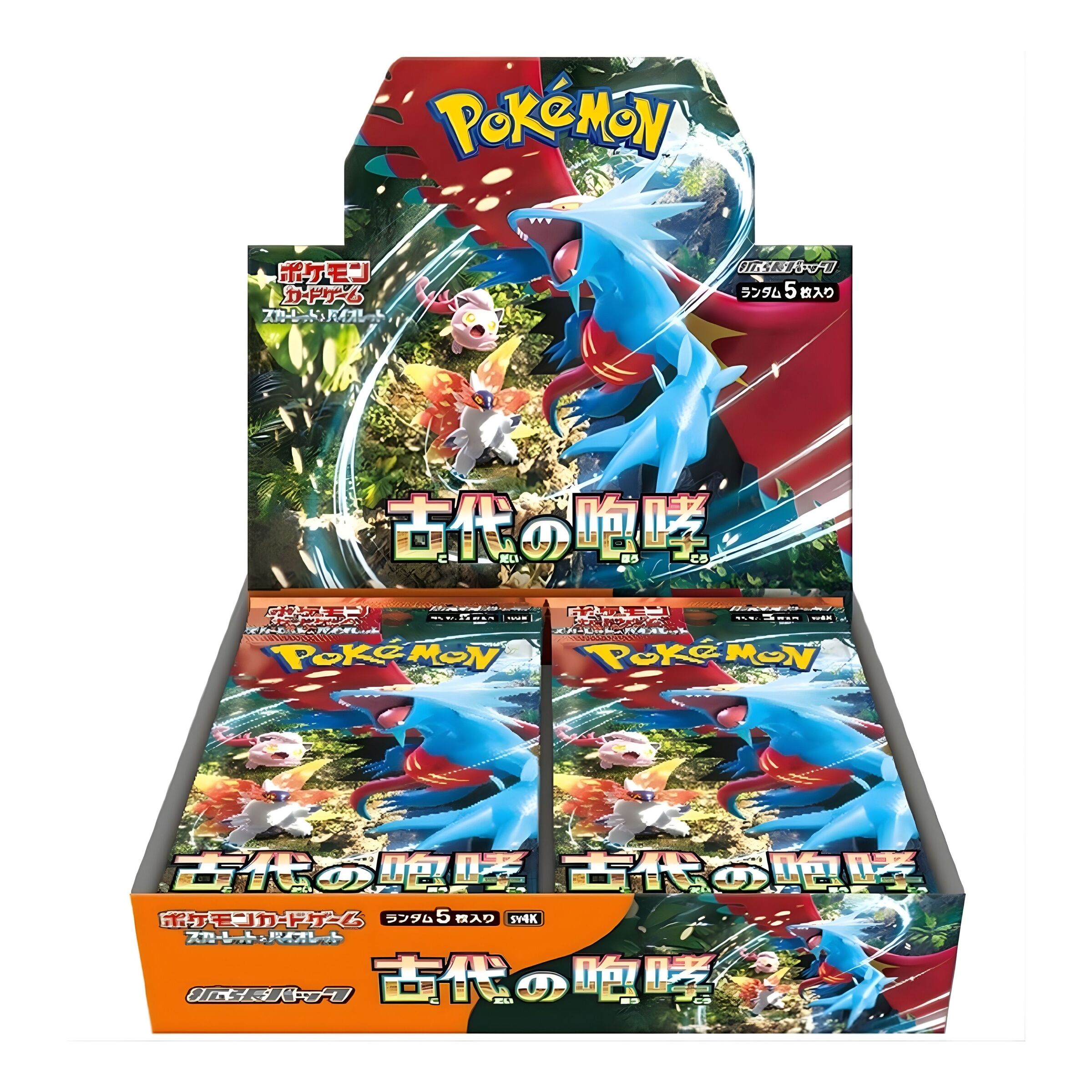 TCG Pokemon Trading Card Game Scarlet & Violet SV4K Ancient Roar Booster Pack JPNBN (30 p (