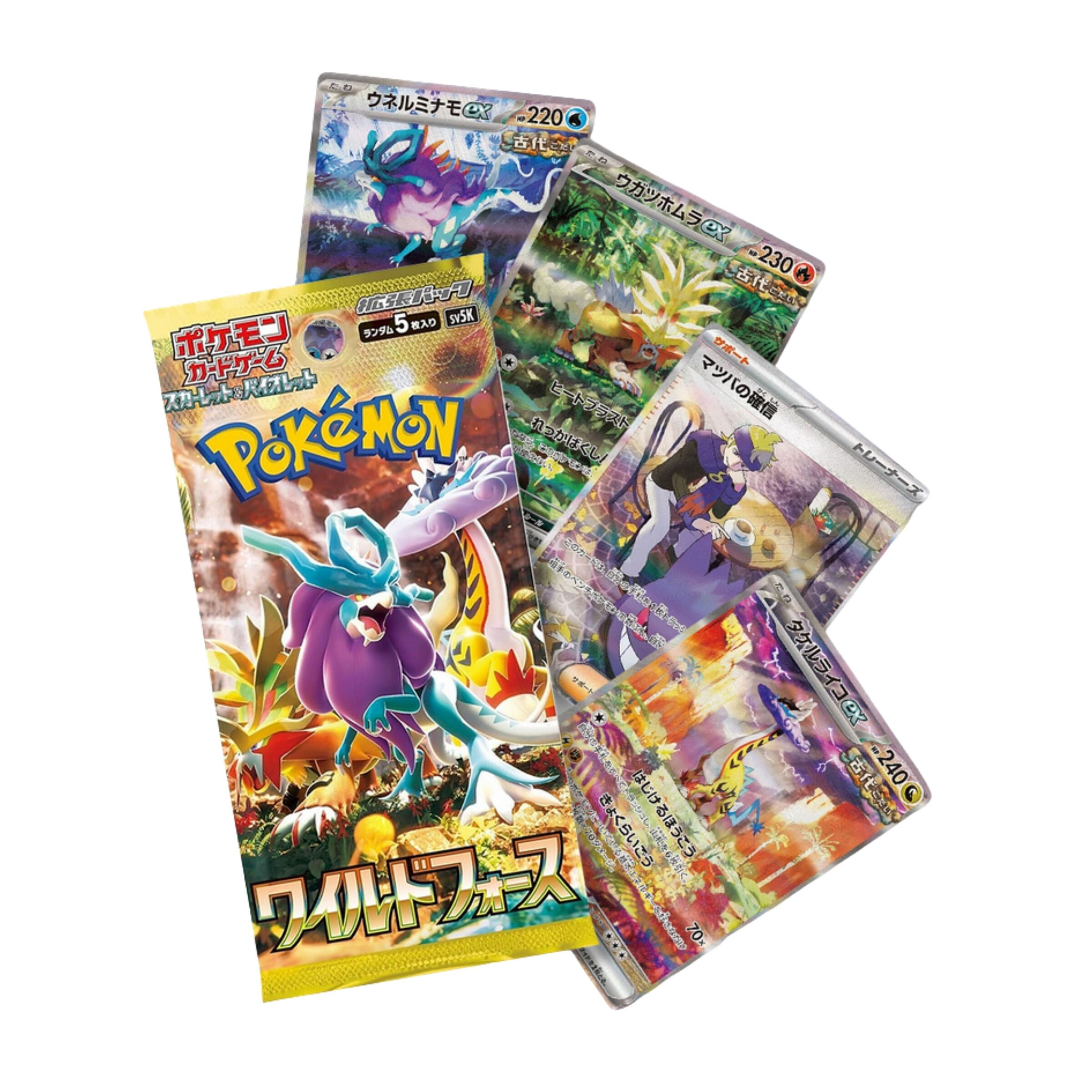 TCG Pokemon Trading Card Game Scarlet & Violet SV5K Wild Force Booster Pack JPNBN (30 packs ( (4)