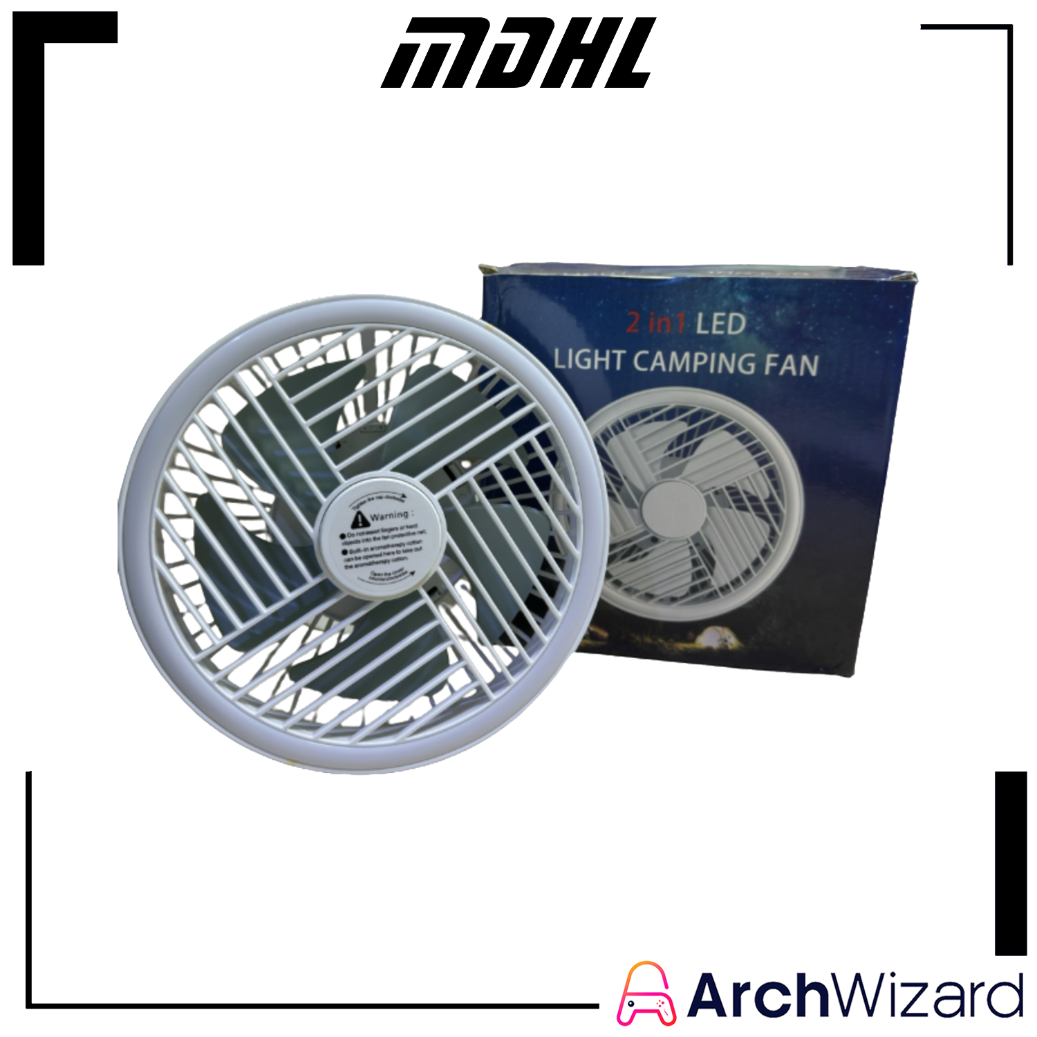 Camping Fan With Light Cover