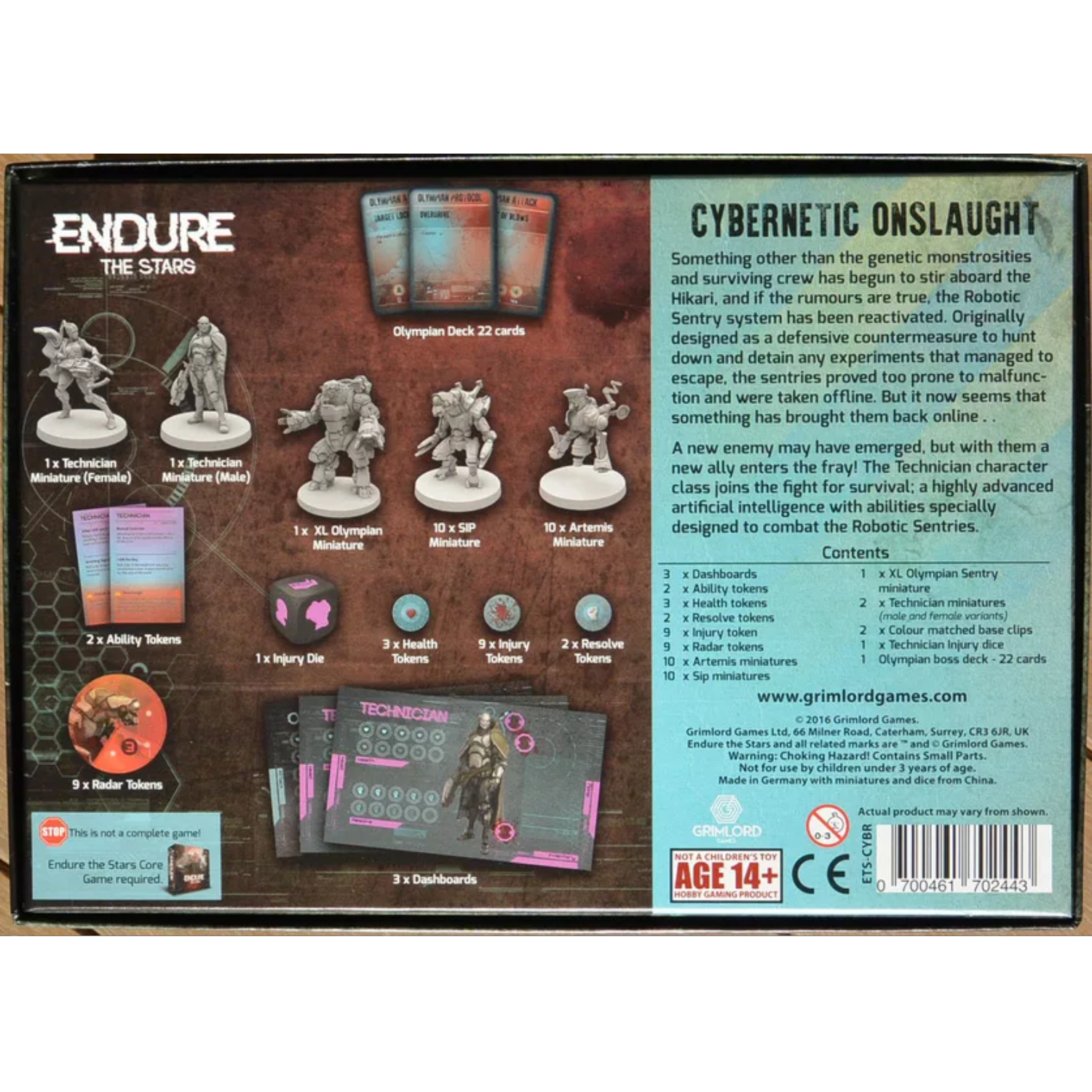 Archwizard Boardgame Rental Endure the Stars Cybernetic Onslaught (3)