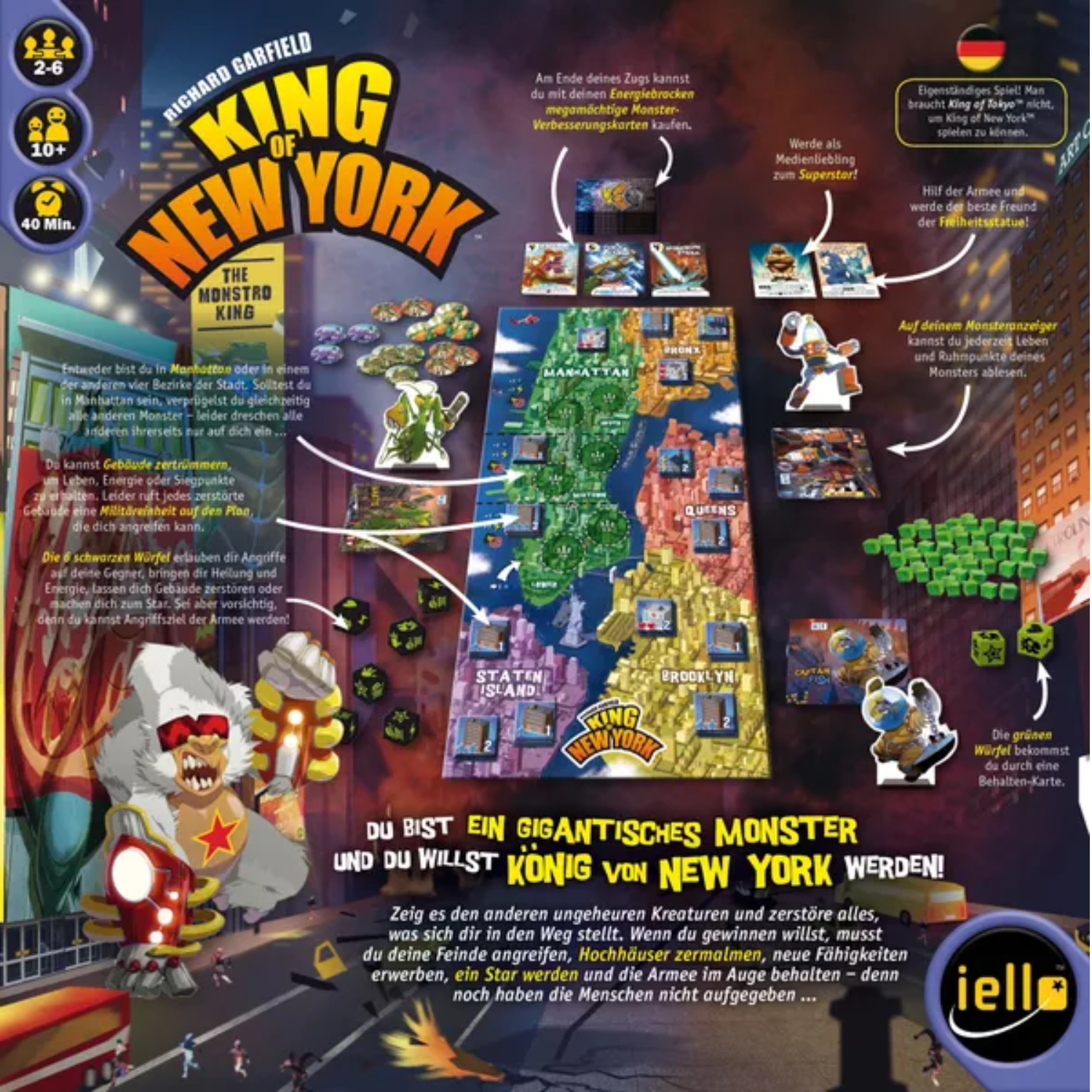 Archwizard Boardgame Rental King of New York (1)