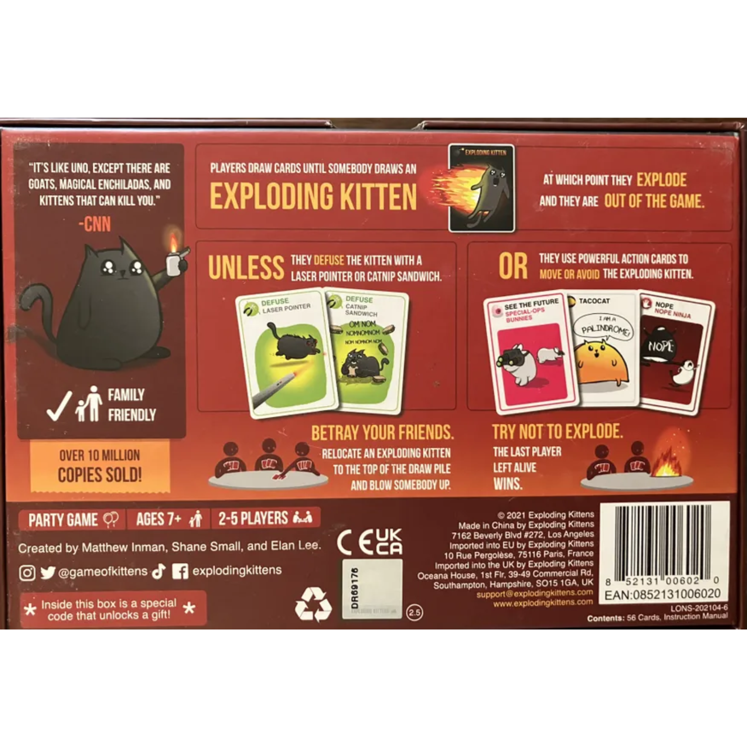 Archwizard Boardgame Rental Exploding Kitten (1)