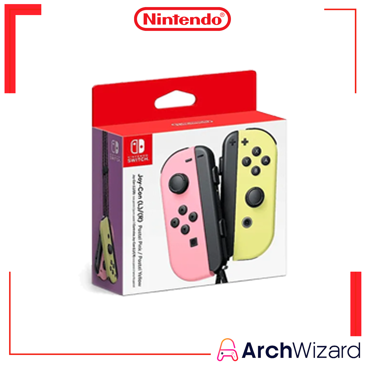 Nintendo Switch Joy Con Pink Yellow