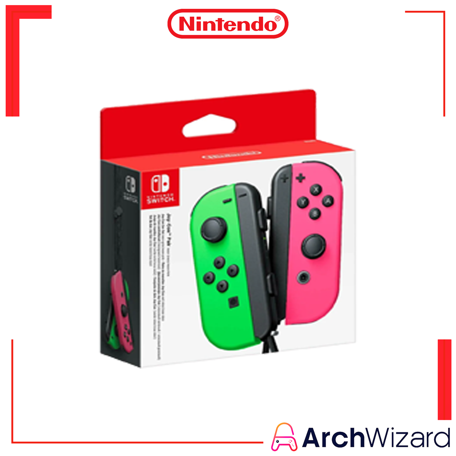 Nintendo Switch Joy Con Green Pink