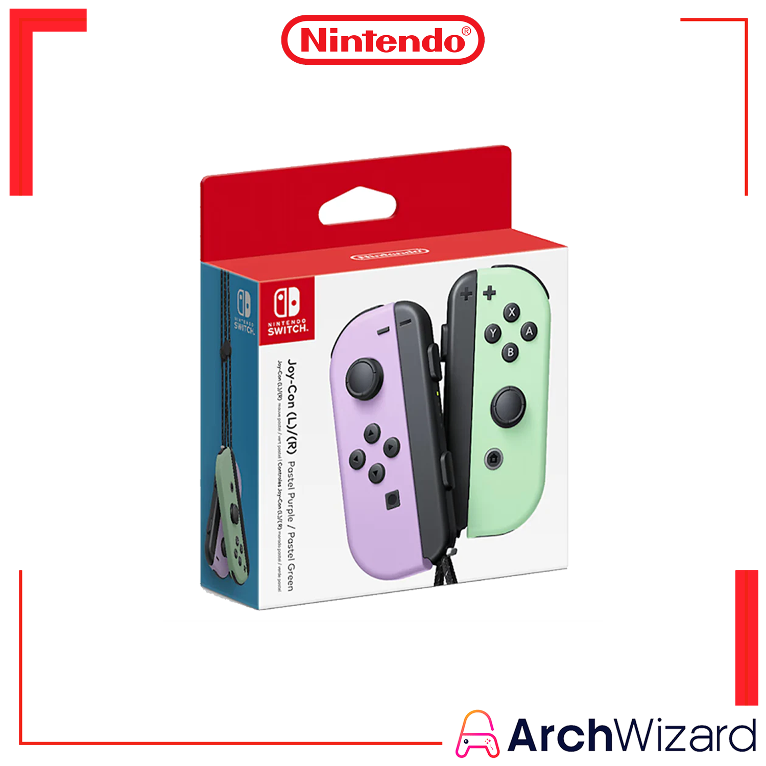 Nintendo Switch Joy Con Pastal Purple Green