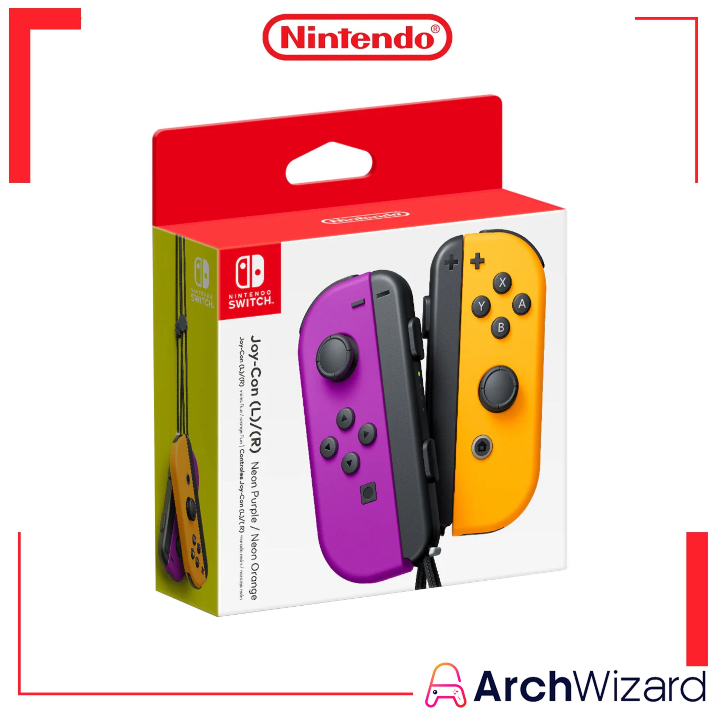 Nintendo Switch Joy Con Purple Orange