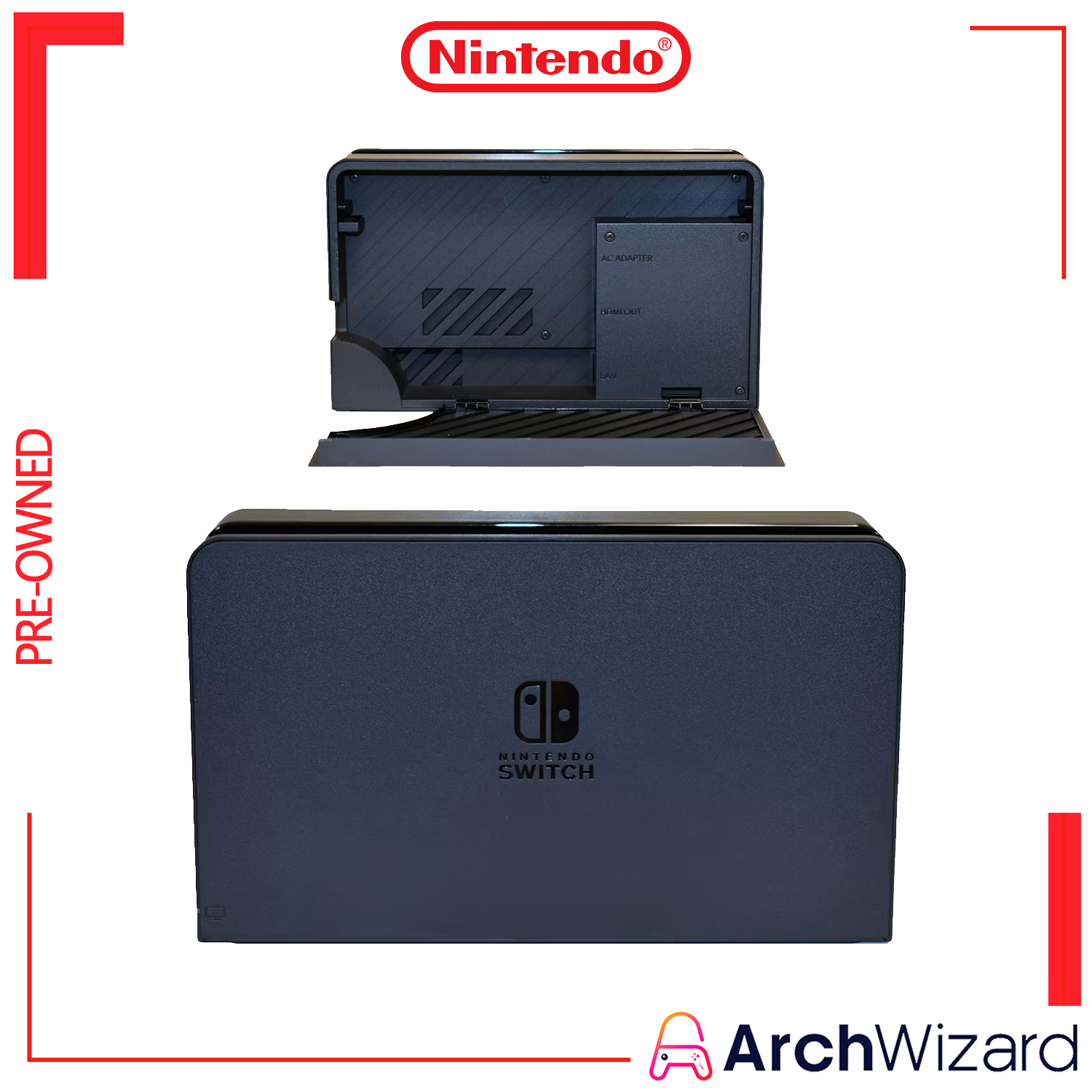 Nintendo Switch Dock Black OLED Refurb