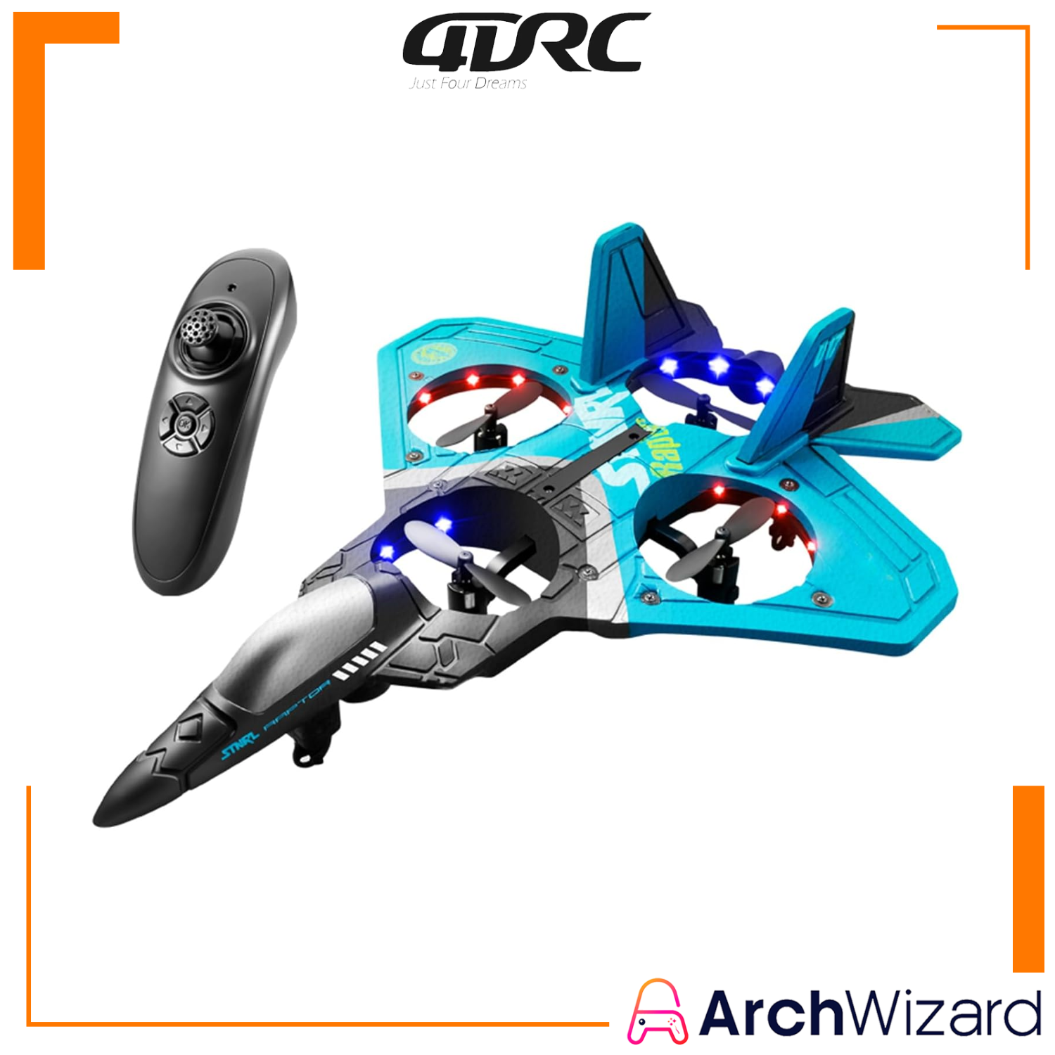 4DRC Remote Control Quadcopter Combat Drone - Crash Resistant Remote Control Drone (Toys & Bo (1)