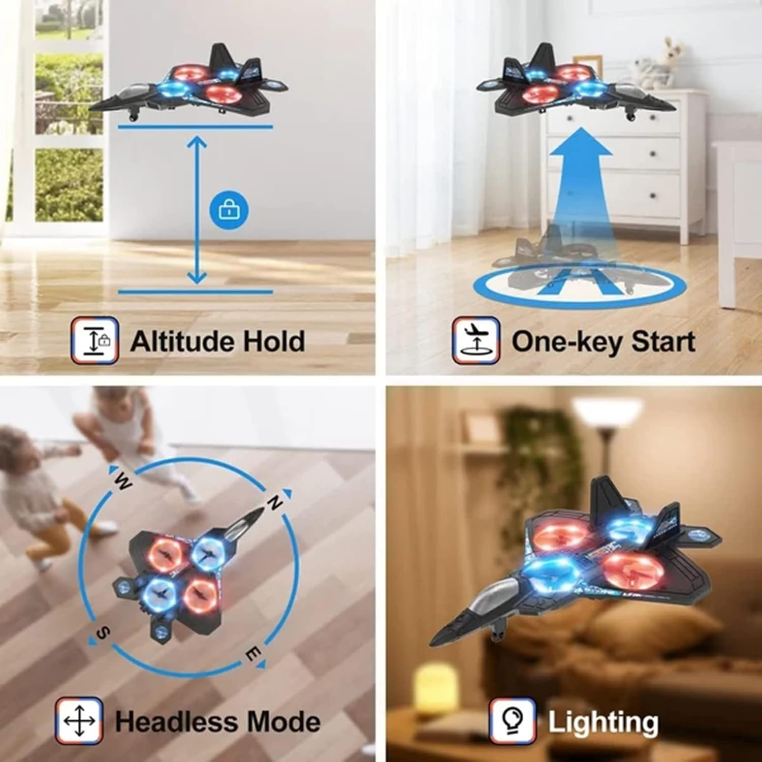 4DRC Remote Control Quadcopter Combat Drone - Crash Resistant Remote Control Drone (Toys & Bo ( (4)