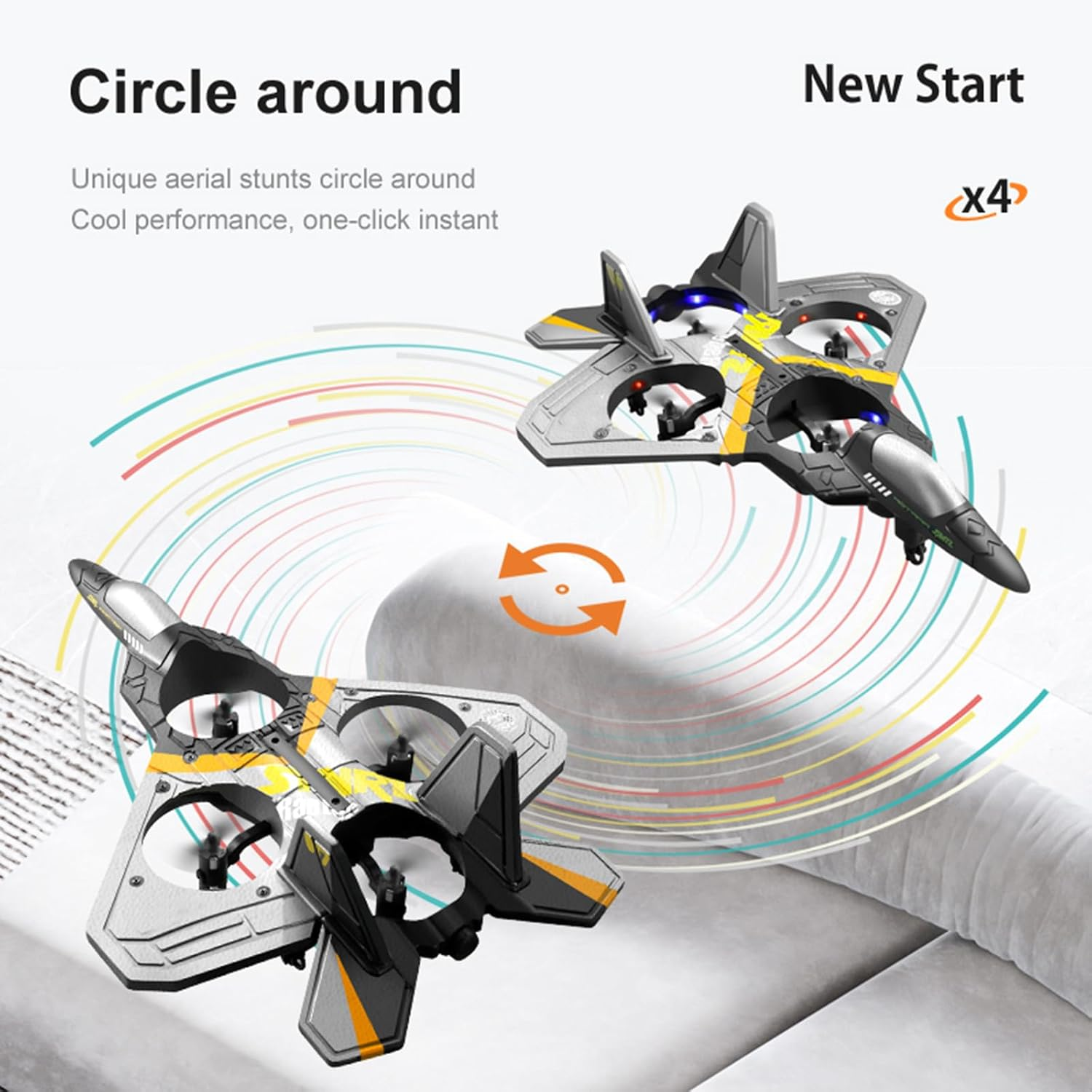 4DRC Remote Control Quadcopter Combat Drone - Crash Resistant Remote Control Drone (Toys & Bo ( (5)