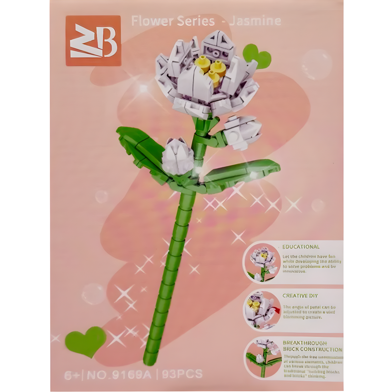 ZB Build Blocks Small Flower Series Jasmine (Toys & Board Games) QH028804