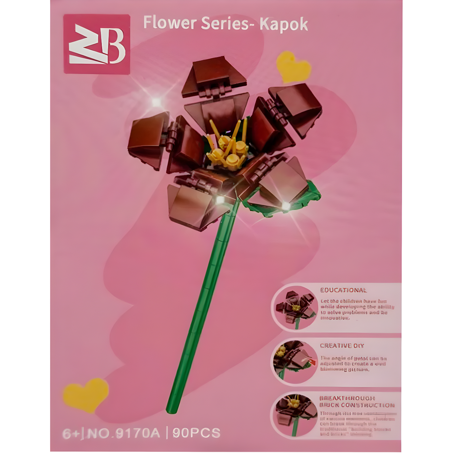ZB Build Blocks Small Flower Series Kapok (Toys & Board Games) QH028800