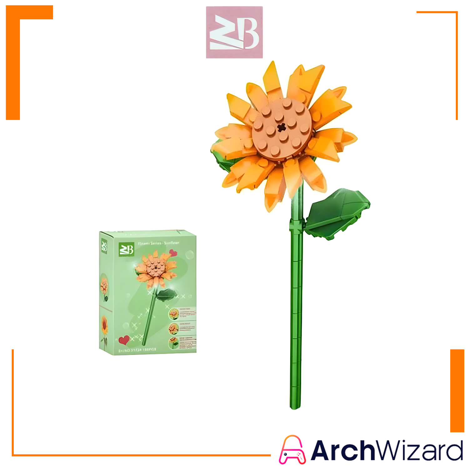 ZB Build Blocks Small Flower Series (Toys & Board Games)