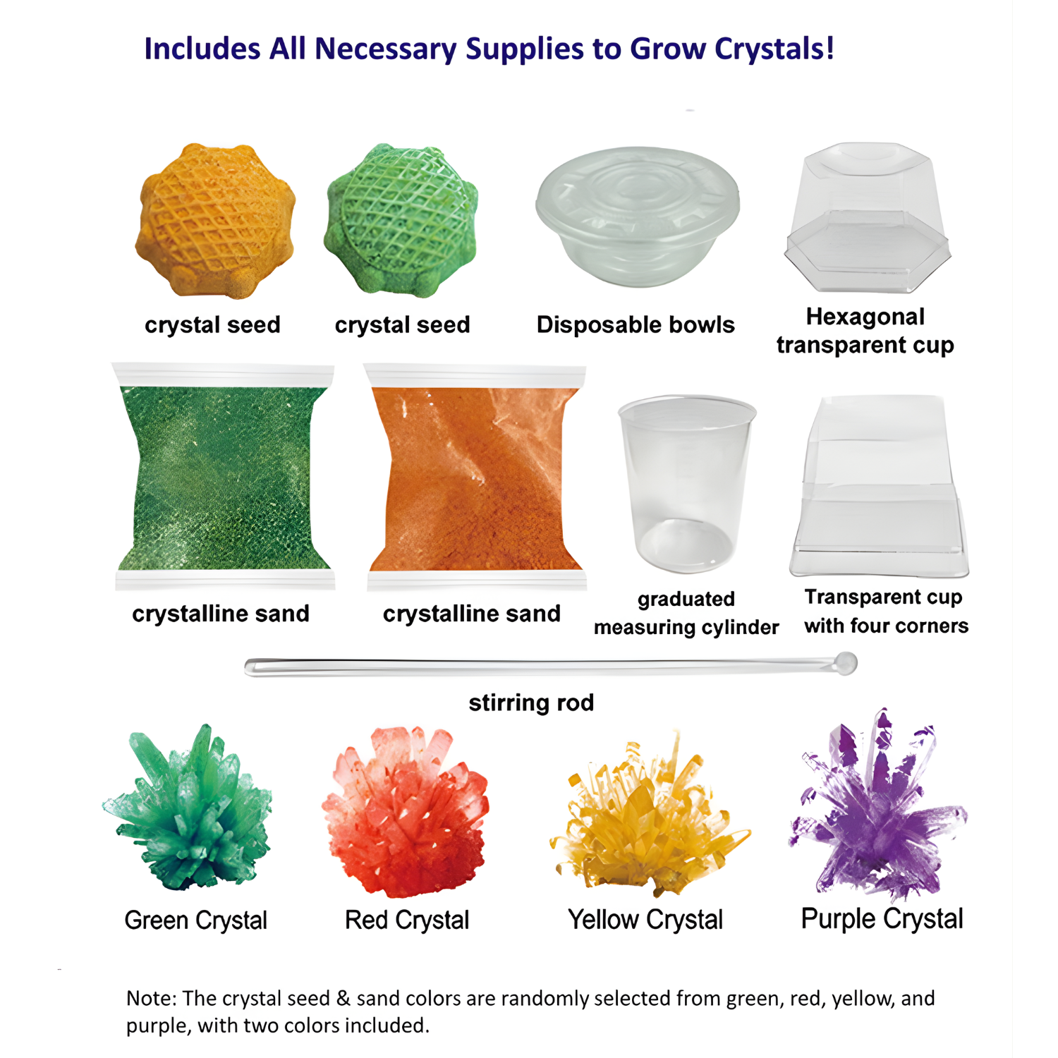 Science Horse Grow Your Crystals Crystal Plant - Educational Toy (Toys & Board Games) QH123635 (3)