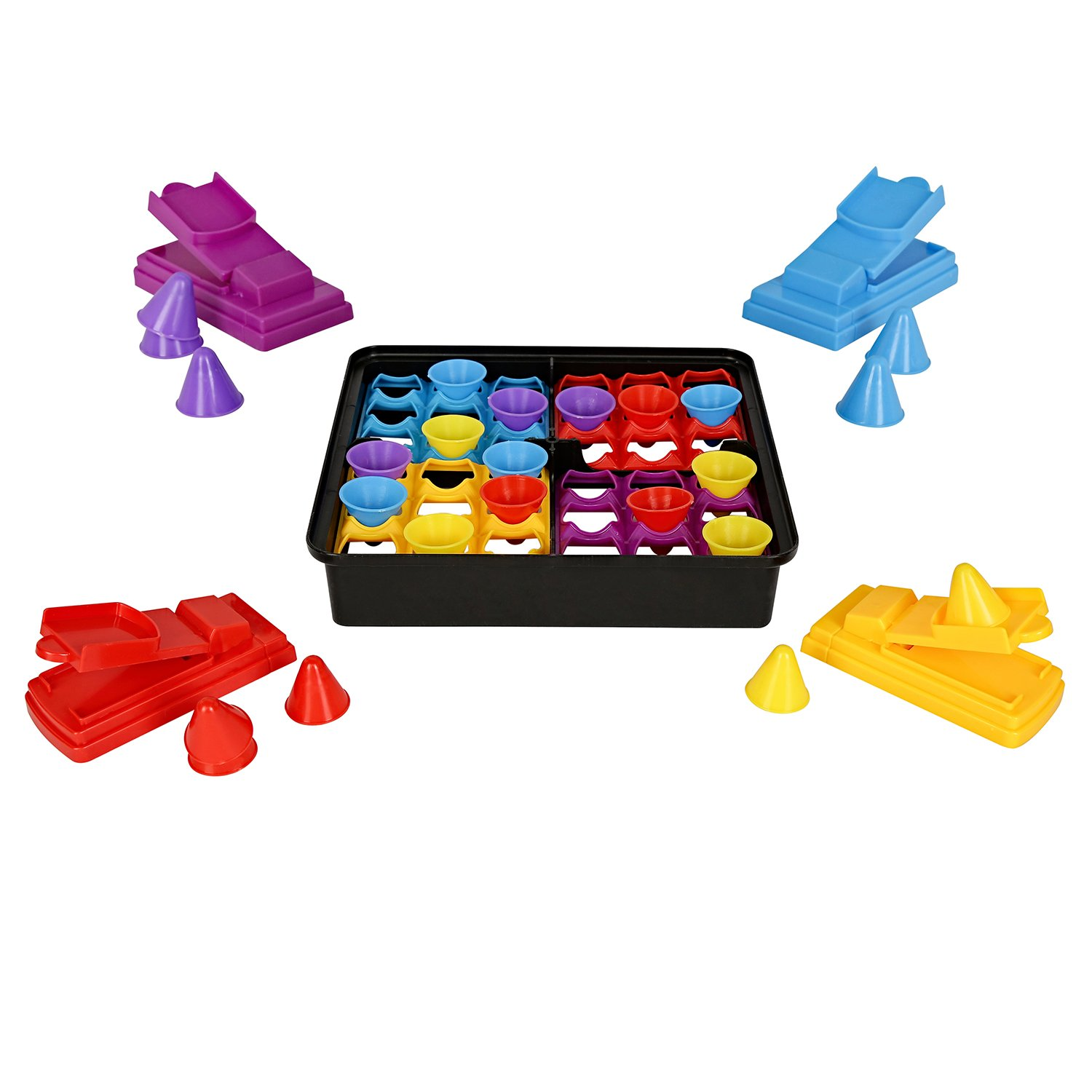 YUEQITOYS Four Player Hat Toss Game - 4 Players Educational Toy (Toys & Board Games) QH110308 (6)