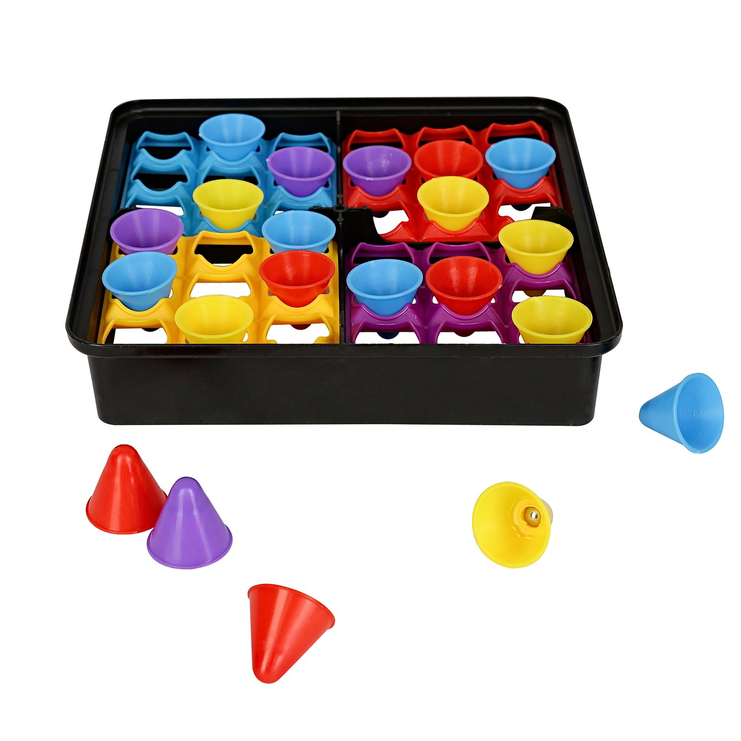 YUEQITOYS Four Player Hat Toss Game - 4 Players Educational Toy (Toys & Board Games) QH110308 (5)