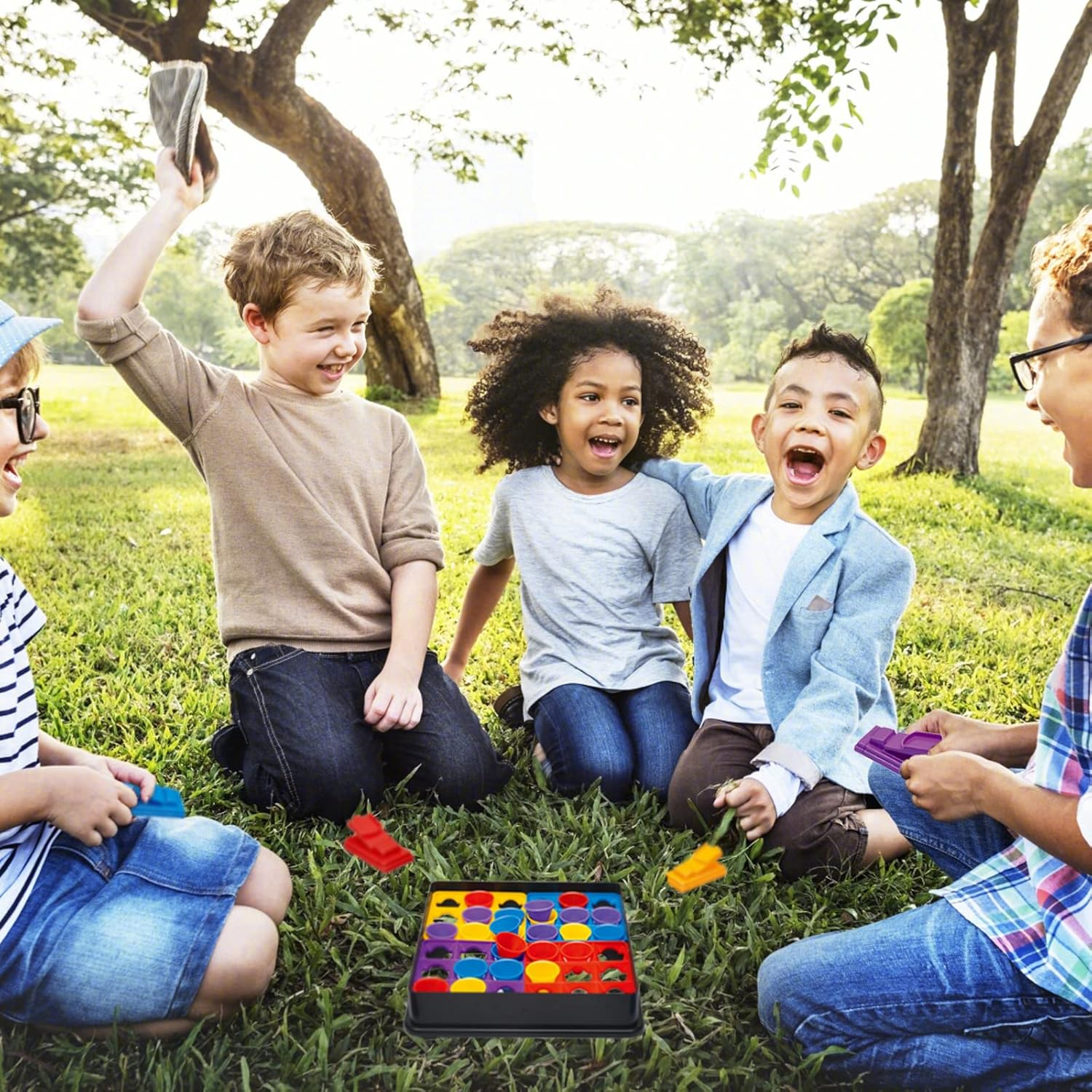 YUEQITOYS Four Player Hat Toss Game - 4 Players Educational Toy (Toys & Board Games) QH110308 (2)