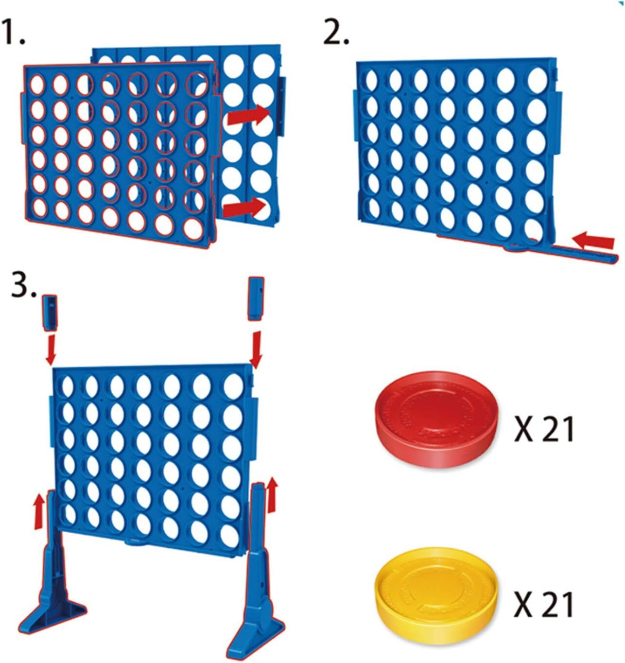 YUEQITOYS Connect Four Game - 2 Players Educational Toy (Toys & Board Games) QH110319 (2)