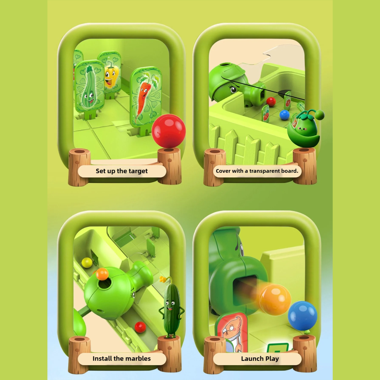 2 Players Plant Shooter Arena - 2 Players Educational Toy (Toys & Board Games) QH209611 (5)