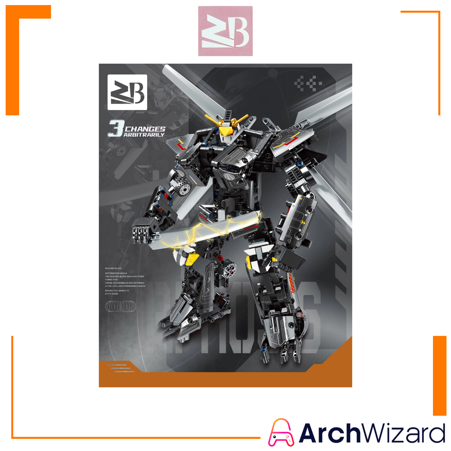 ZB Building Blocks Mecha Triple Transformer Dinosaur-Helicopter-Mecha 850 Pcs (Toys & Board Games) (1)