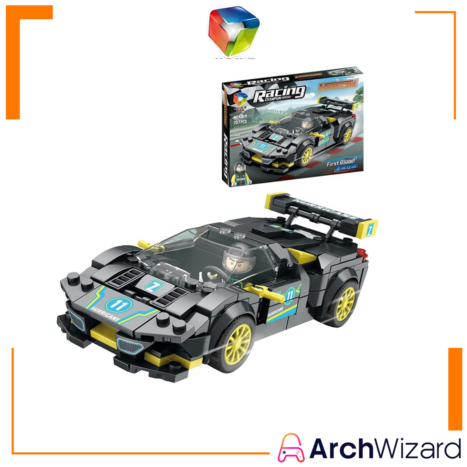 JIQILE Building Blocks Racing Car Lamborghini Huracan (Toys & Board Games) QH160216