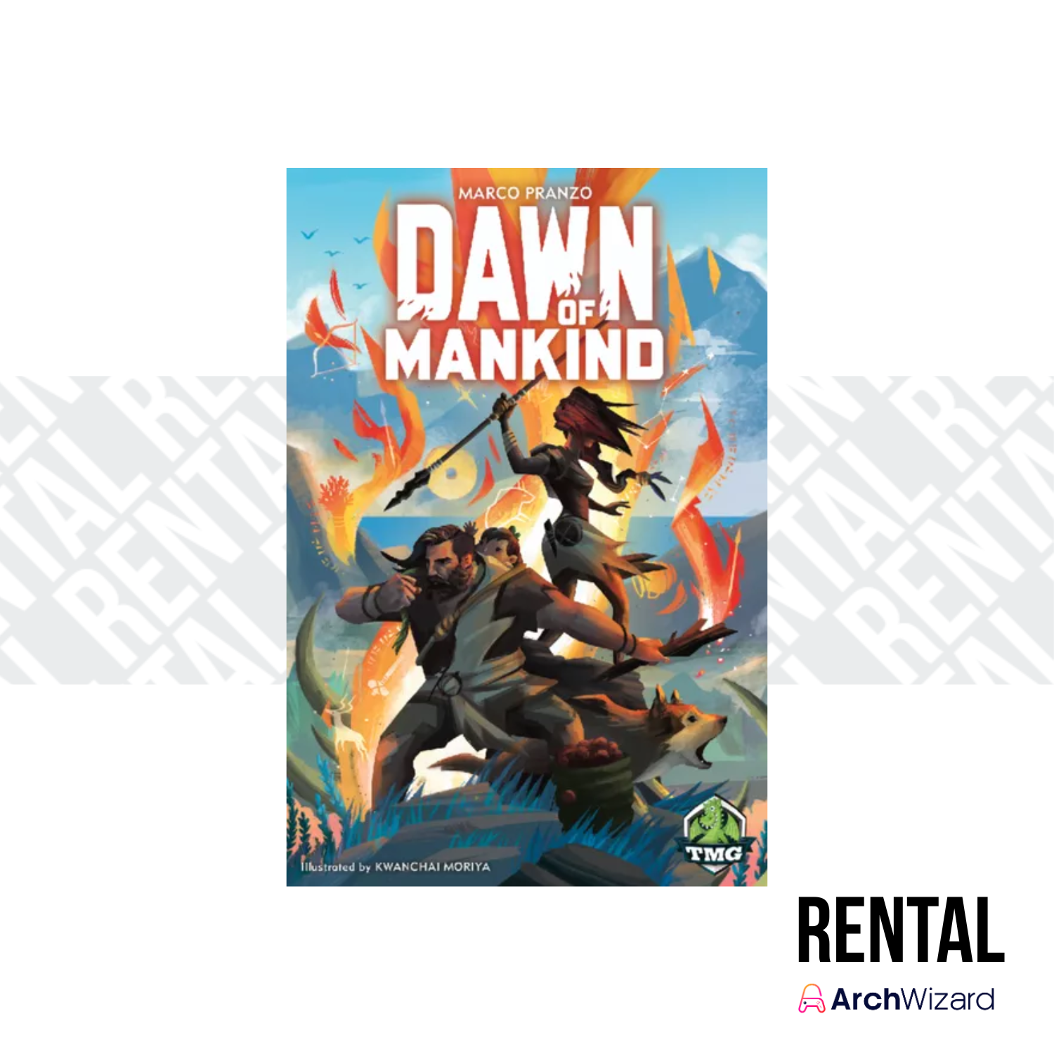 Archwizard Boardgame Rental Dawn of Mankind (1)